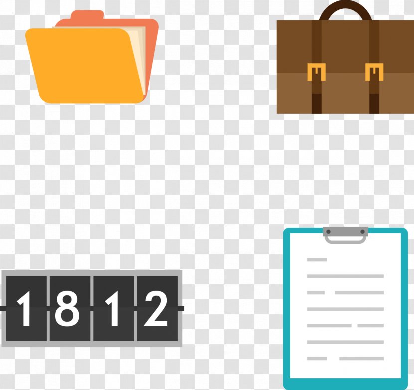 Computer File Design Image - Diagram - Breifcase Background Transparent PNG