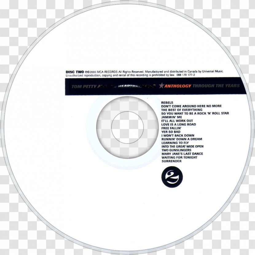 Compact Disc Brand Computer Hardware - Tom Petty Transparent PNG