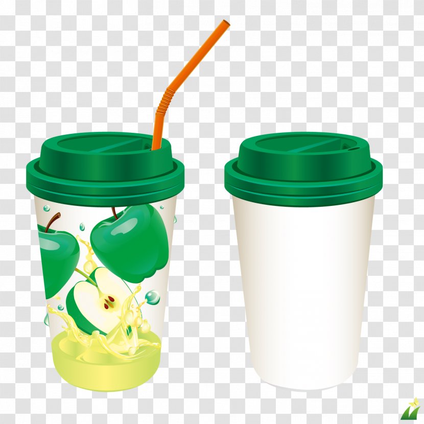 Apple Juice Drink - Green Transparent PNG