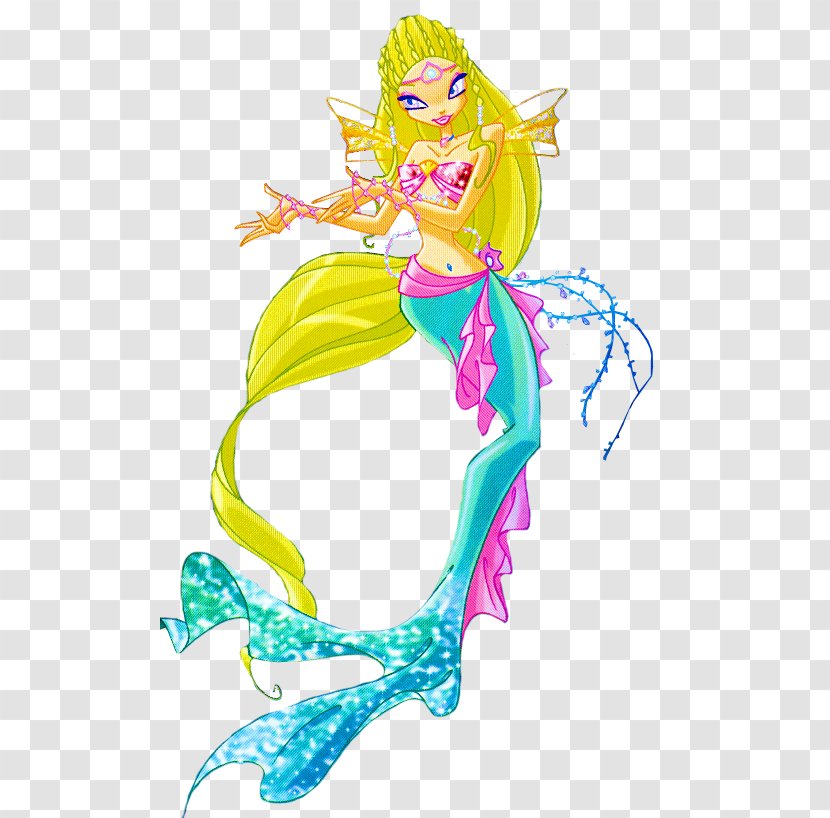 Bloom Roxy Stella Flora Musa - Cartoon - Mermaid Transparent PNG