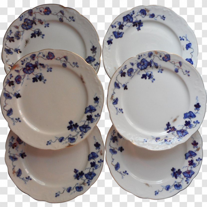 Plate Blue And White Pottery Ceramic Saucer Tableware - Porcelain Transparent PNG