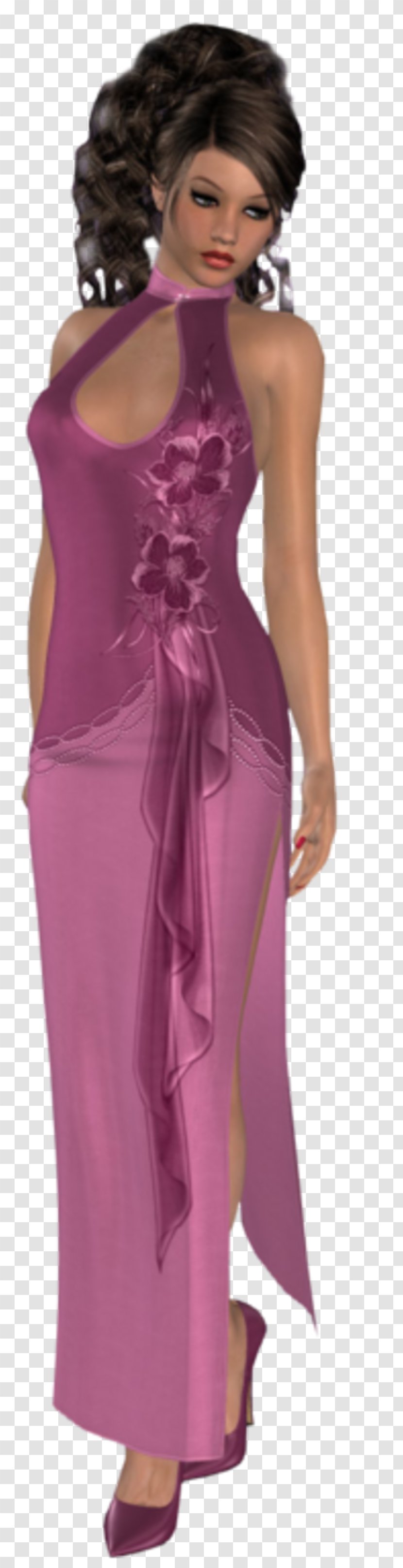 Cocktail Dress Satin Gown - Heart Transparent PNG
