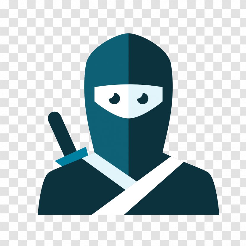Ninja ICO Icon - Samurai - Black Transparent PNG