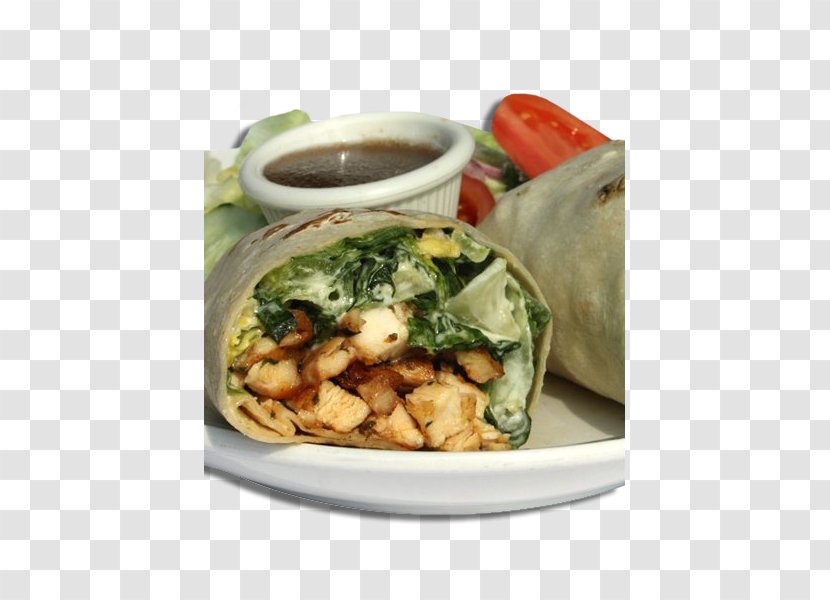 Burrito Downtown Cafe Vegetarian Cuisine Shawarma Wrap - Dish - Gourmet Pizza Transparent PNG