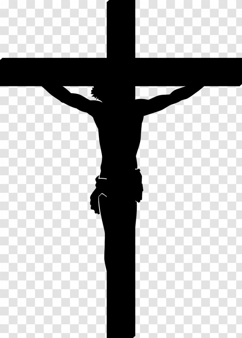Christian Cross Christianity Clip Art - Black And White Transparent PNG