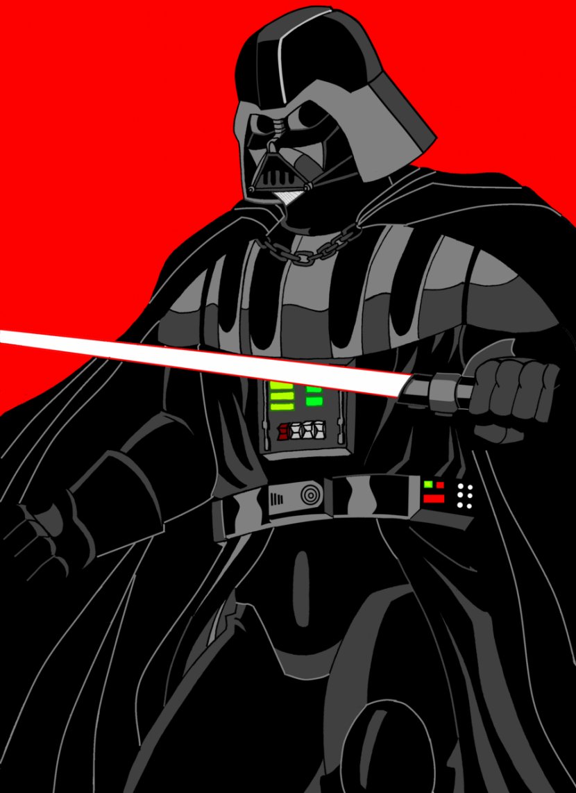 Anakin Skywalker Leia Organa Chewbacca Stormtrooper Cartoon - Drawing - Darth Vader Transparent PNG