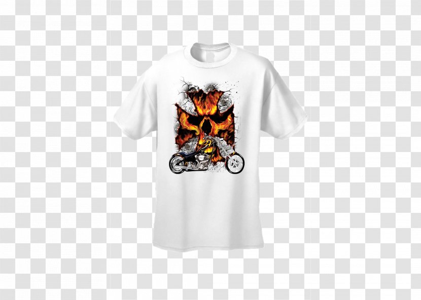T-shirt Sleeve Clothing Collar - Silhouette - Motorcycle T Shirt Transparent PNG