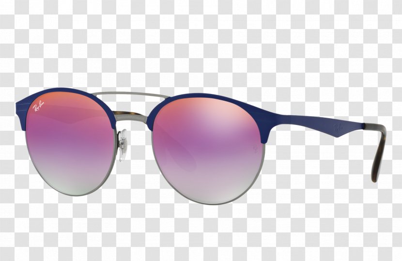 Ray-Ban Highstreet RB3545 Aviator Sunglasses Round Double Bridge - Eyewear - Ray Ban Transparent PNG