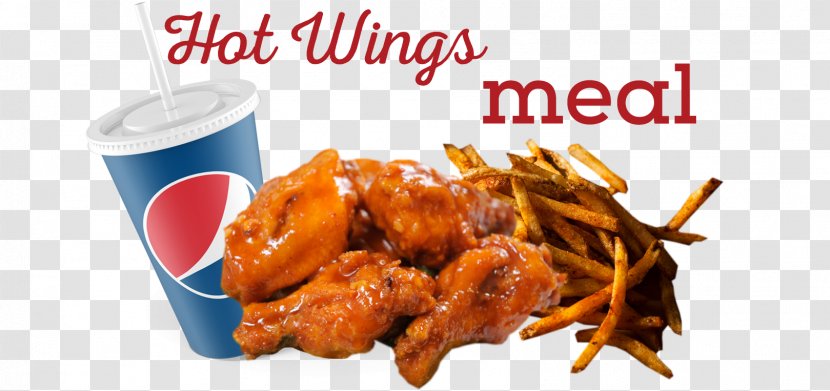 Buffalo Wing Fried Chicken Fast Food French Fries Junk - Side Dish - Wings Transparent PNG