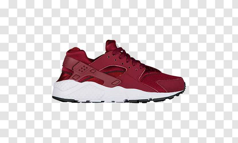 Huarache Nike Sports Shoes Maroon - Black Transparent PNG