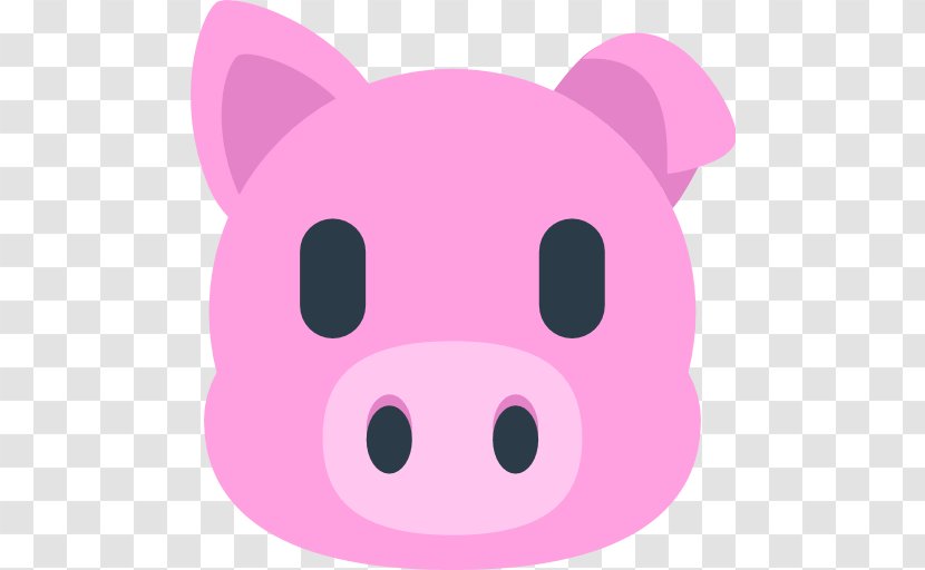 Emoji Pig Sticker Text Messaging Clip Art - Emojipedia - Nose Transparent PNG