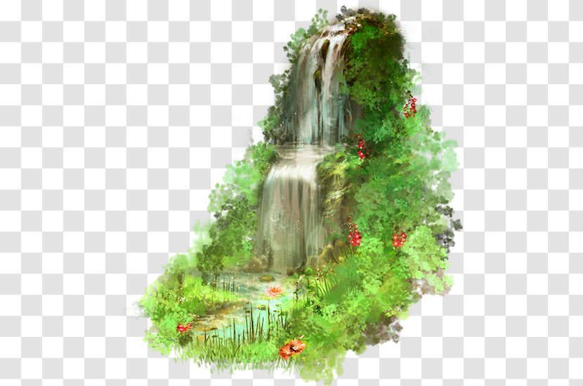 Cartoon Nature Background - Landscape - Landscaping Botanical Garden Transparent PNG