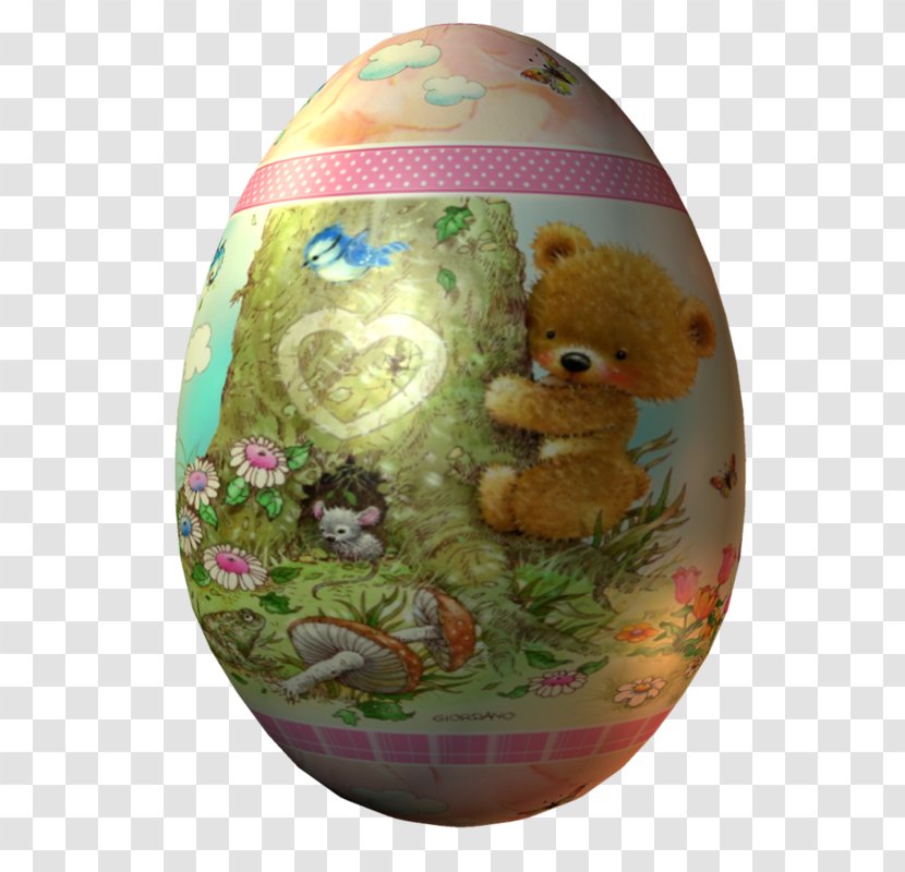 Easter Bunny Egg Fried - Bear On The Tree Pattern Eggs Transparent PNG