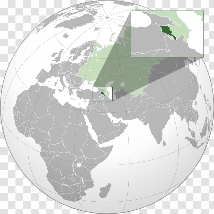 Azerbaijan Middle East Armenia Georgia Map - Europe Transparent PNG