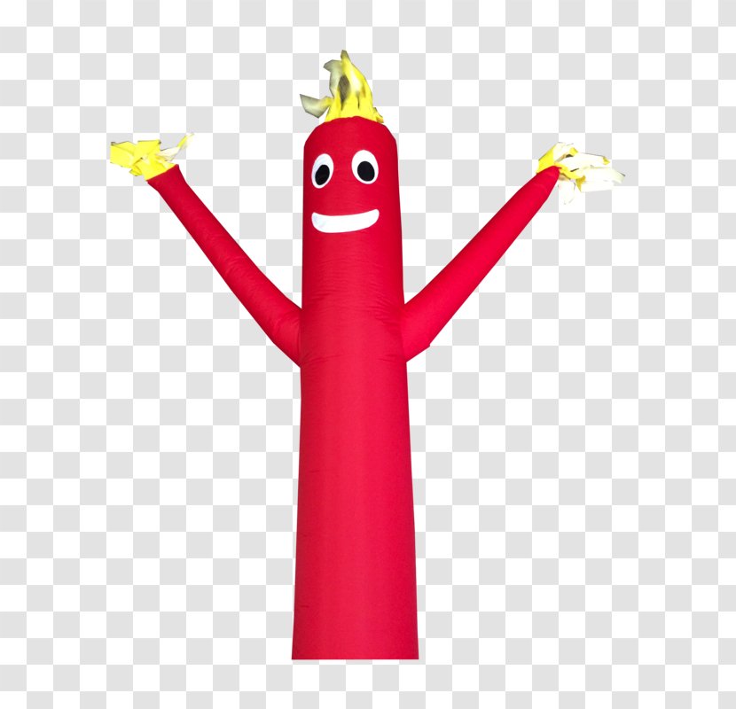 Tube Man Dance Advertising Windsock Inflatable - Recreation - Sky Red Transparent PNG