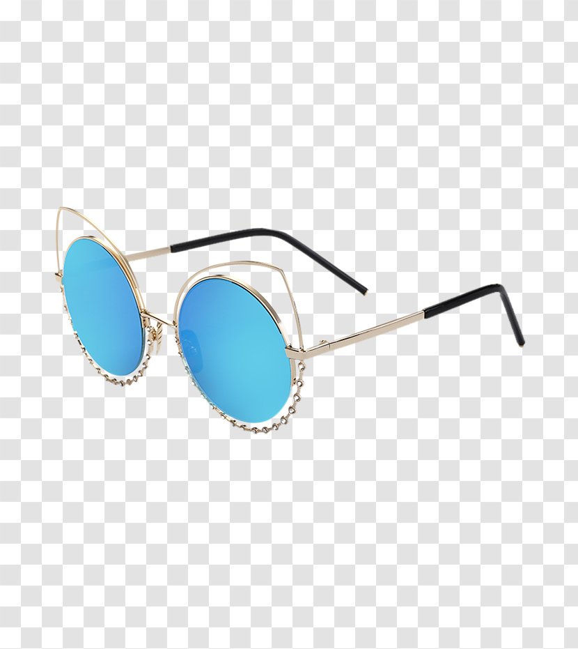Goggles Sunglasses Clothing Fashion Dress - Aqua - Hollowing Out Transparent PNG