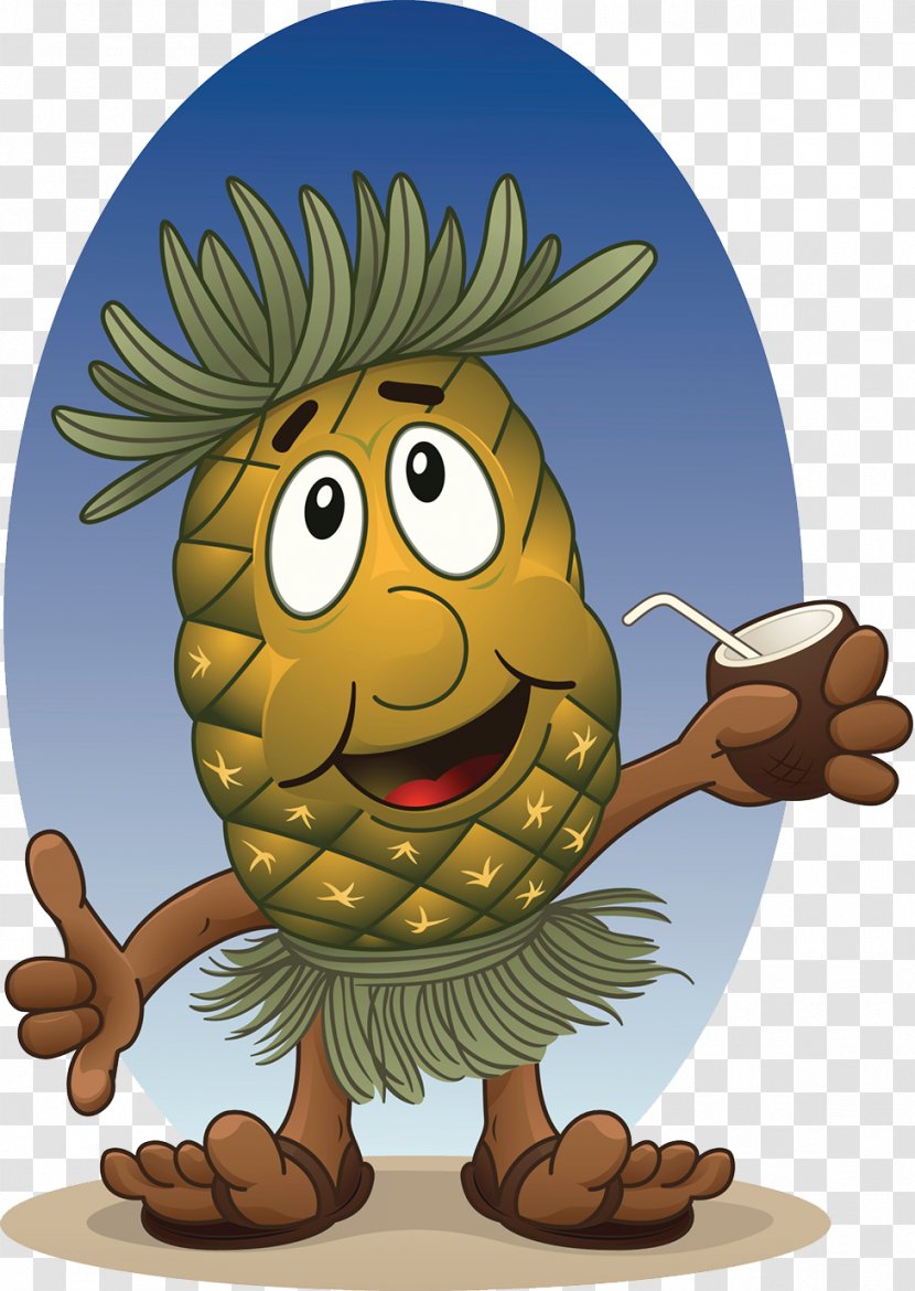 Cartoon Drawing Illustration - Tree - Hawaiian Pineapple Image Transparent PNG