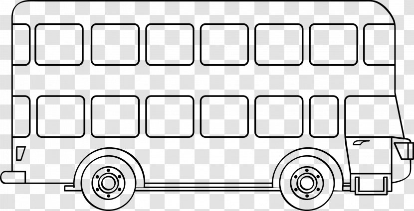 Bus Car Ausmalbild Coloring Book Motor Vehicle - Line Art Transparent PNG
