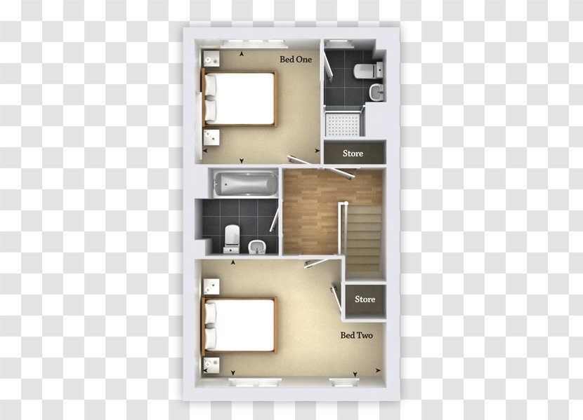 GL52 3ET Northstowe Bedroom Floor Utility Room - Bathroom - Mulberry Transparent PNG