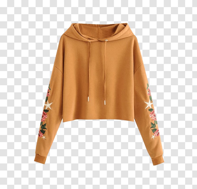 Hoodie T-shirt Crop Top Sleeve Bluza - Hood - Clothes Sale Transparent PNG