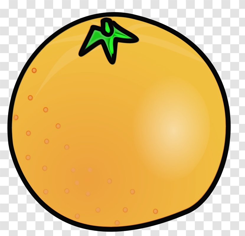Orange - Wet Ink - Fruit Sticker Transparent PNG
