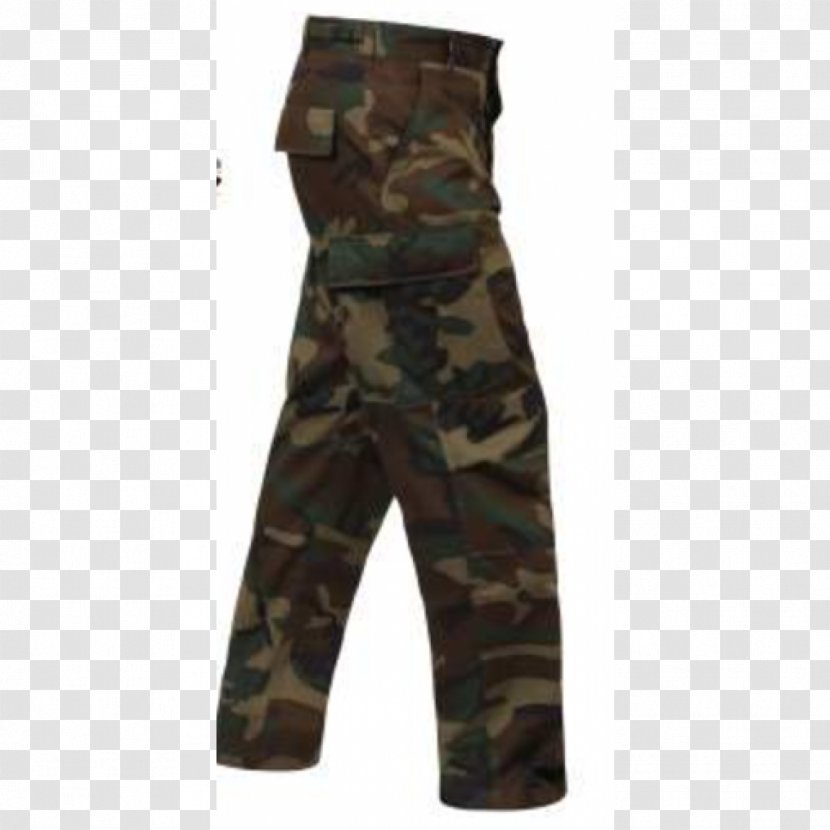 Battle Dress Uniform Pants Battledress Military Camouflage - Army Combat - Woodland Transparent PNG