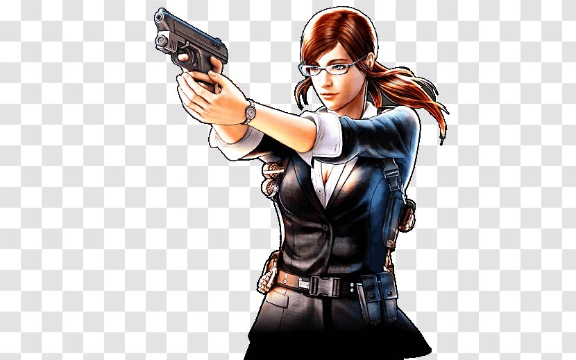 Resident Evil: The Mercenaries 3D Claire Redfield Weapon Long Hair - Cartoon Transparent PNG