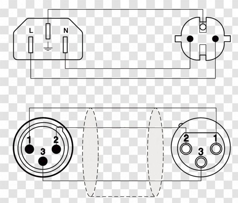 Microphone XLR Connector Wiring Diagram Electrical Cable Schuko Transparent PNG