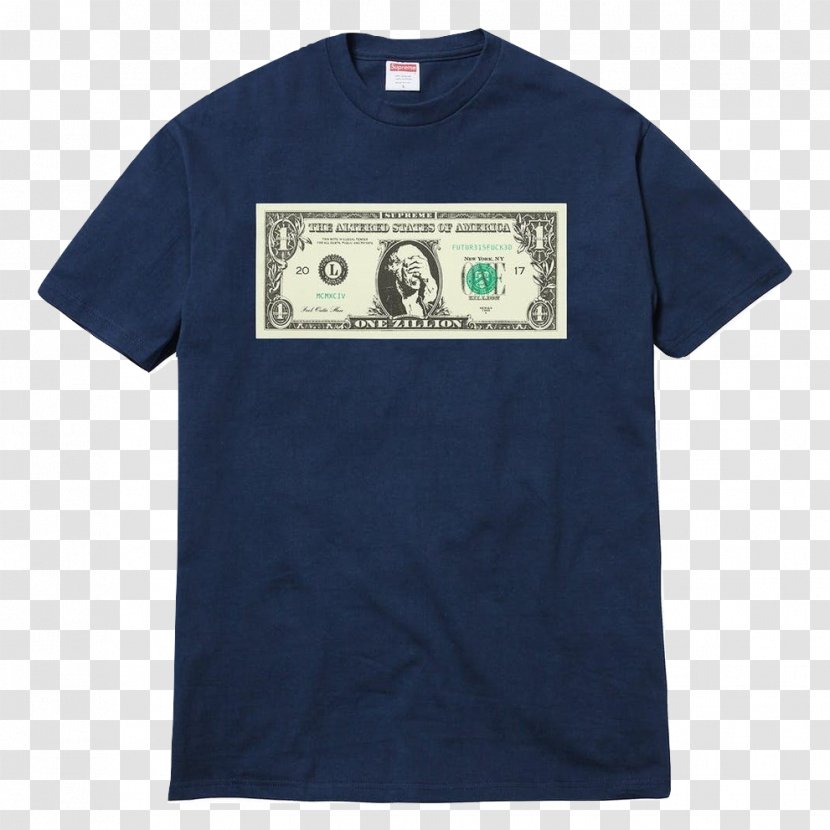 T-shirt Supreme Navy Blue Clothing Sizes - Tshirt Transparent PNG