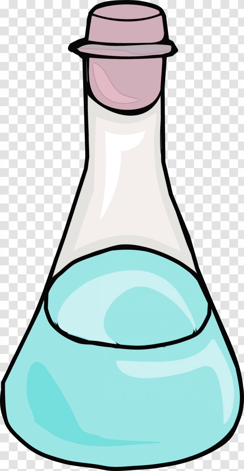 Clip Art Laboratory Flask Bottle Equipment - Liquid Transparent PNG