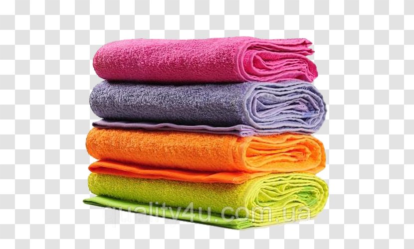 Towel Bathroom Textile Cotton - Wool Transparent PNG