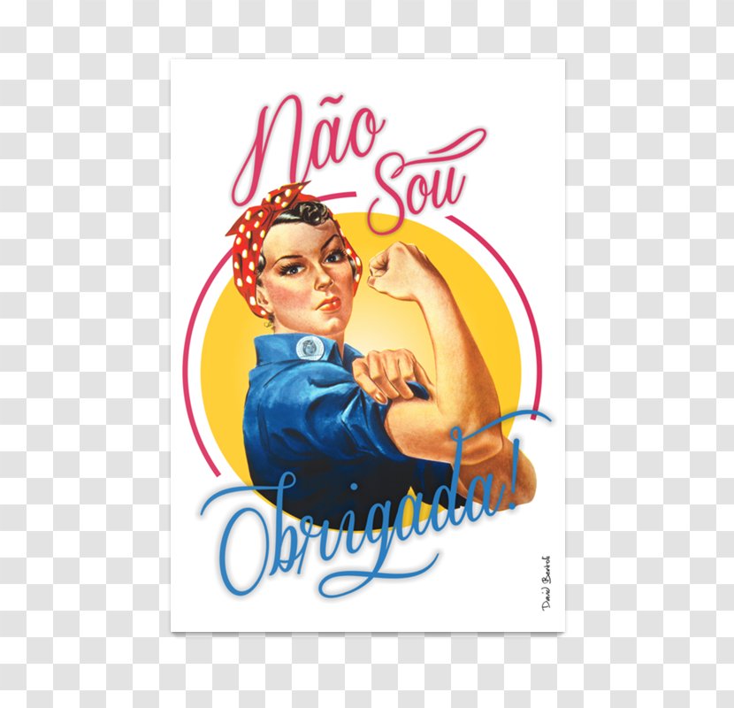 Work Of Art Poster Rosie The Riveter Canvas - Naomi Parker Fraley - Retro Sombrero Transparent PNG