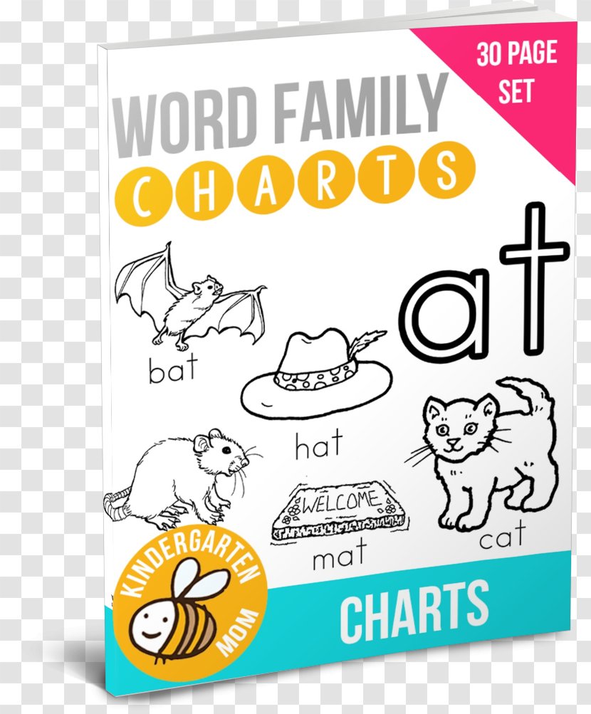 Letter Kindergarten Word Family Writing Spelling - Phonics Transparent PNG