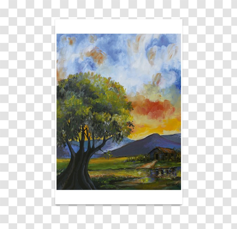 Watercolor Painting Tree Sky Plc Transparent PNG