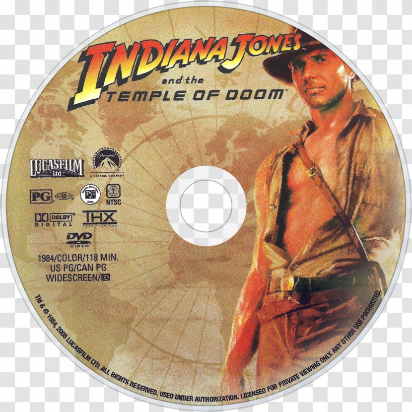 Indiana Jones And The Temple Of Doom Film DVD - Dvd Transparent PNG