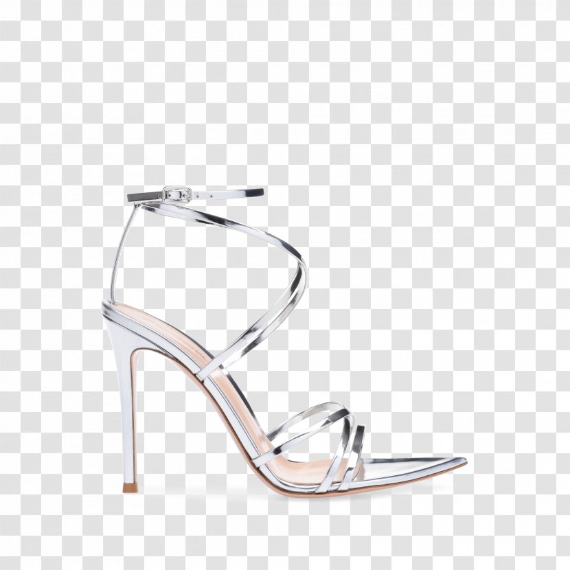 Sandal Pointe Shoe Leather Woman - Silver Transparent PNG