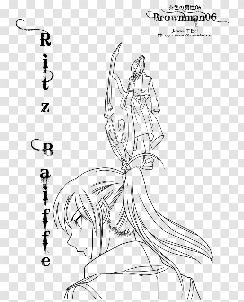 Line Art Drawing Cartoon Sketch - Hm - Melty Blood Transparent PNG