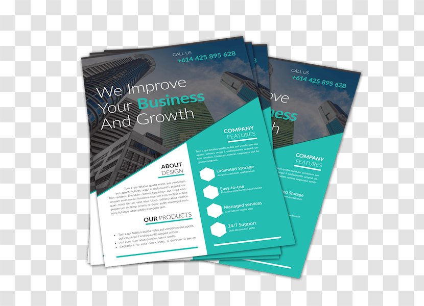 Paper Flyer Advertising Printing Brochure - Promotion - Business Transparent PNG