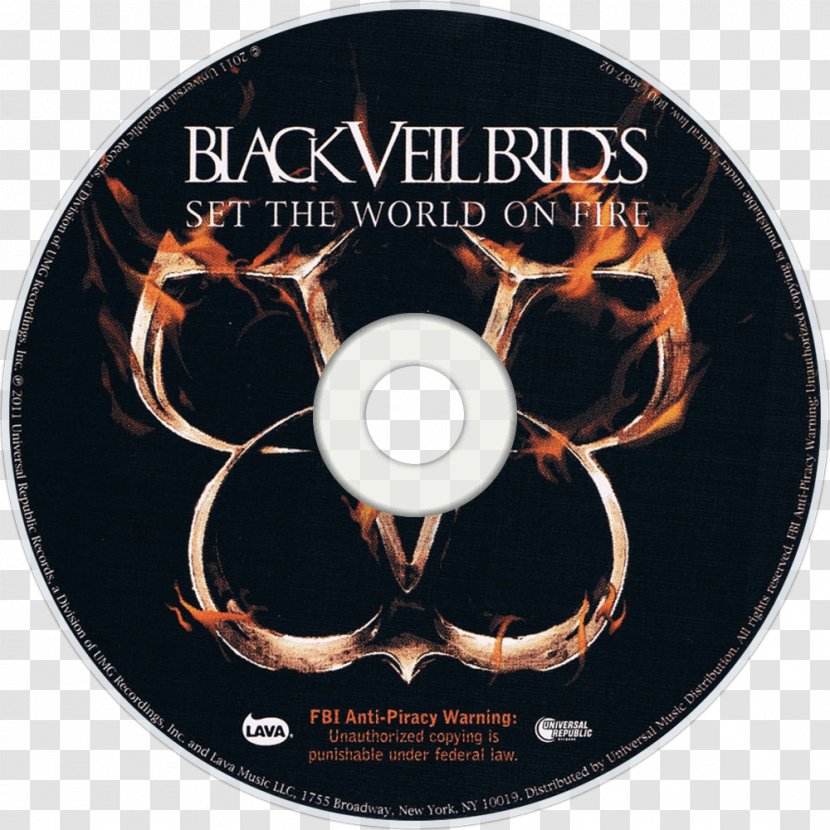Set The World On Fire Black Veil Brides Wretched And Divine: Story Of Wild Ones Fallen Angels Album - Flower Transparent PNG