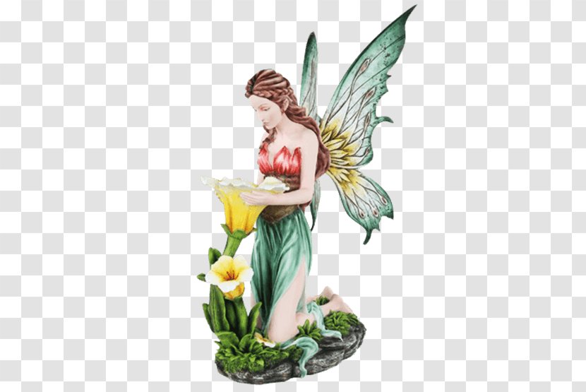 Figurine Fairy Statue Bronze Sculpture Vase - Mythical Creature - The Scatters Flowers Transparent PNG
