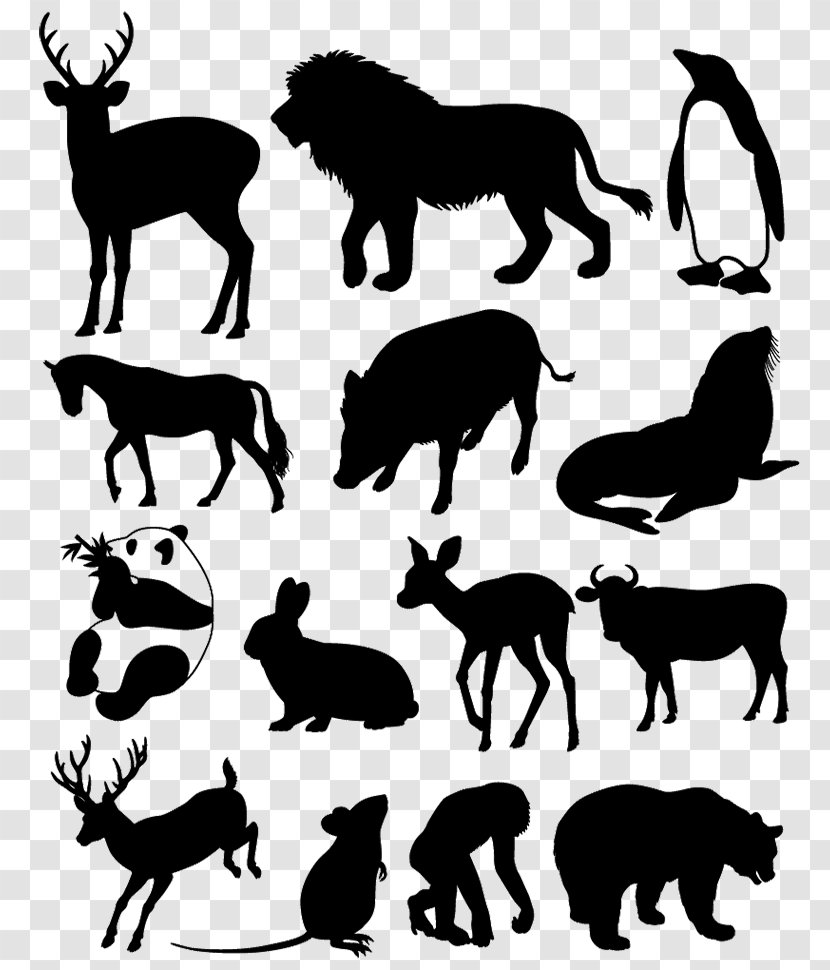 Silhouette Drawing Photography Clip Art - Carnivoran - Animal Silhouettes Transparent PNG