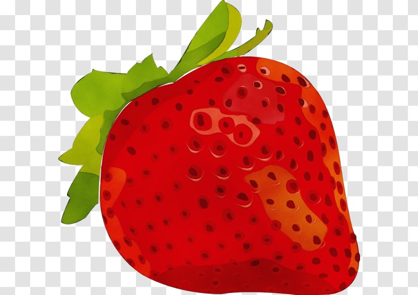 Strawberry - Wet Ink - Berry Leaf Transparent PNG