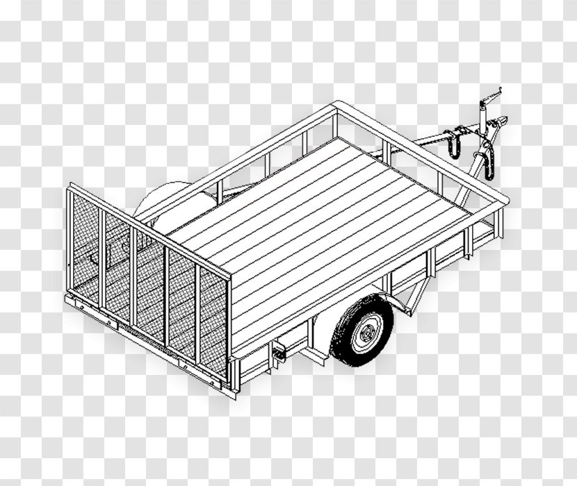 Utility Trailer Manufacturing Company Flatbed Truck Blueprint - Car Carrier - Design Transparent PNG
