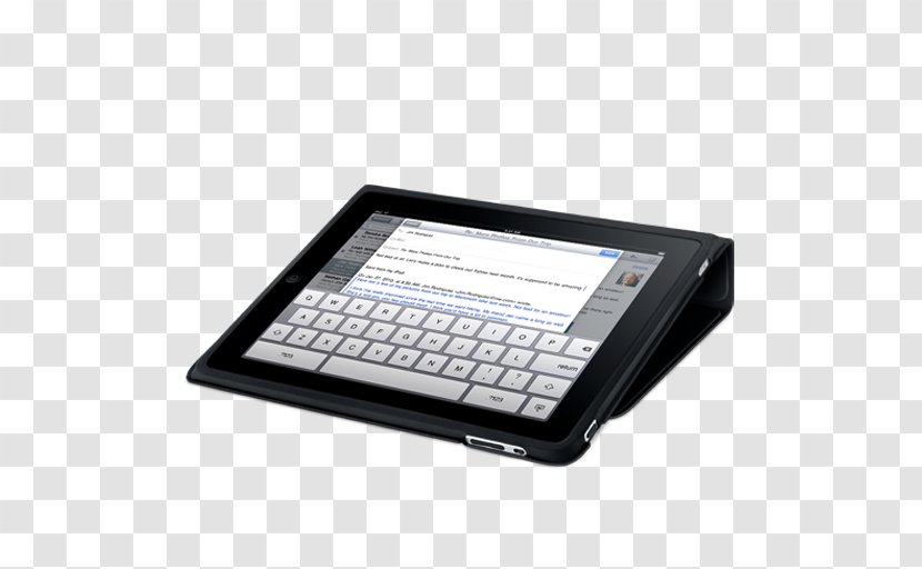 Electronic Device Gadget Multimedia Hardware - Ipad 4 - IPad Flip Case Keyboard Transparent PNG