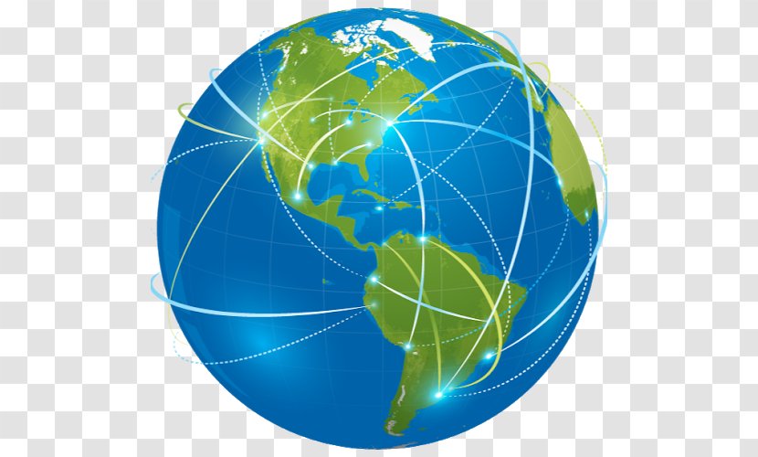 Global Network Computer Internet United States - Globe Transparent PNG