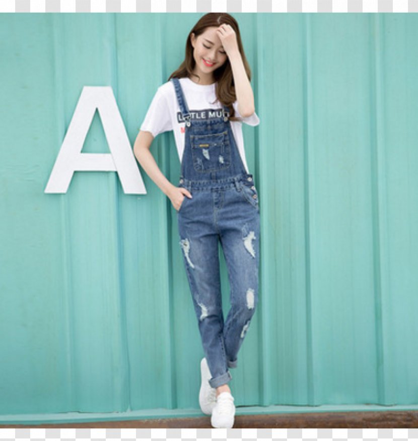 Jumpsuit Romper Suit Pants Overall Jeans - Trousers - Suspenders Transparent PNG