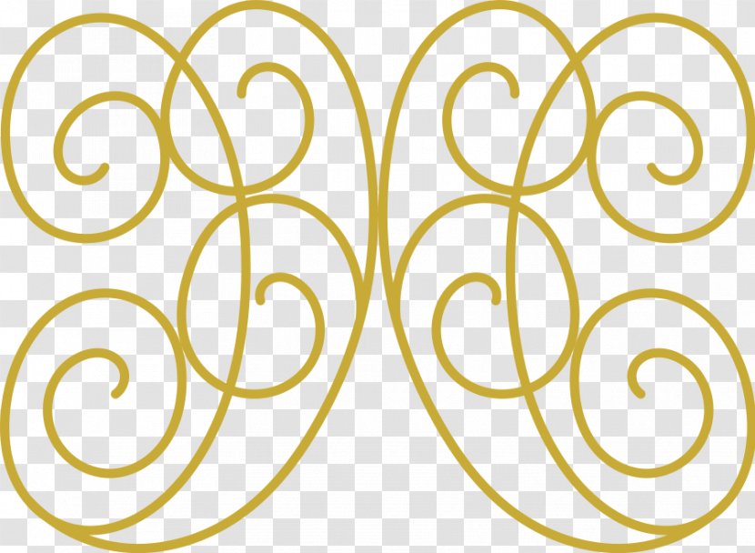 Gold Clip Art - Area - Swirl Cliparts Transparent PNG