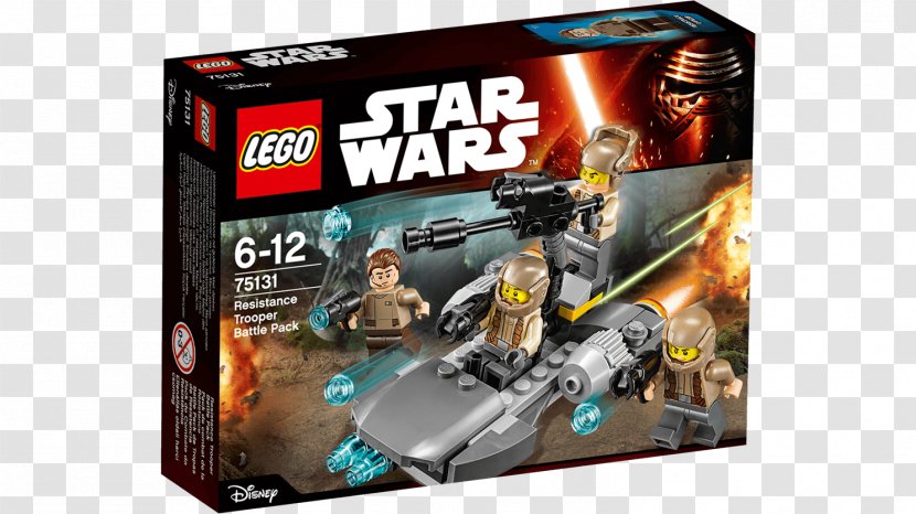 LEGO 75131 Star Wars Resistance Trooper Battle Lego Minifigure Toy Transparent PNG