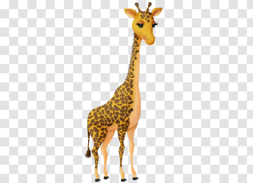 Baby Giraffes Cartoon Clip Art - Animal Figure - Giraffe Transparent PNG