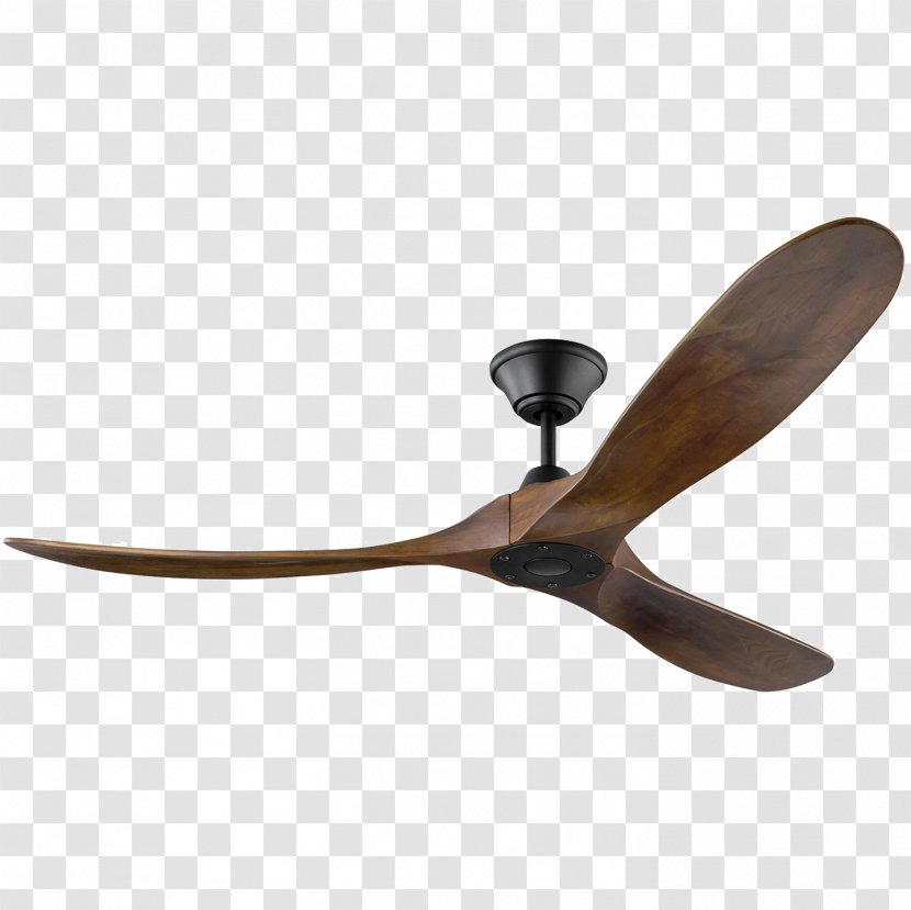 Ceiling Fans Monte Carlo Maverick Efficient Energy Use - Walnut Wood Spoons Transparent PNG